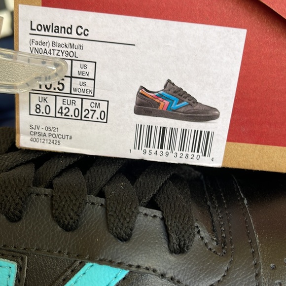 Vans Men’s Lowland CC Fader Black/Multi Sneakers - Picture 14 of 16